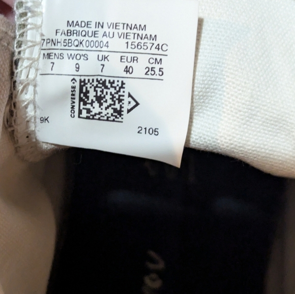 Converse Chuck Taylor All Star Leather High-Top Sneaker Sage Green Size 9 Unisex - Picture 6 of 7